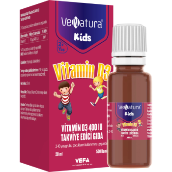 Venatura Kids Vitamin D3 400 IU Damla