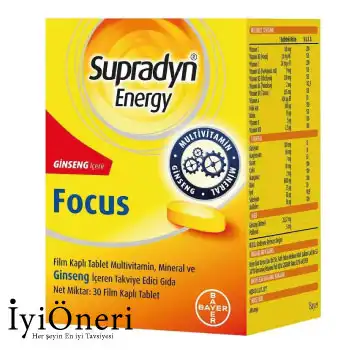 Supradyn Energy Focus Vitamin Takviyesi